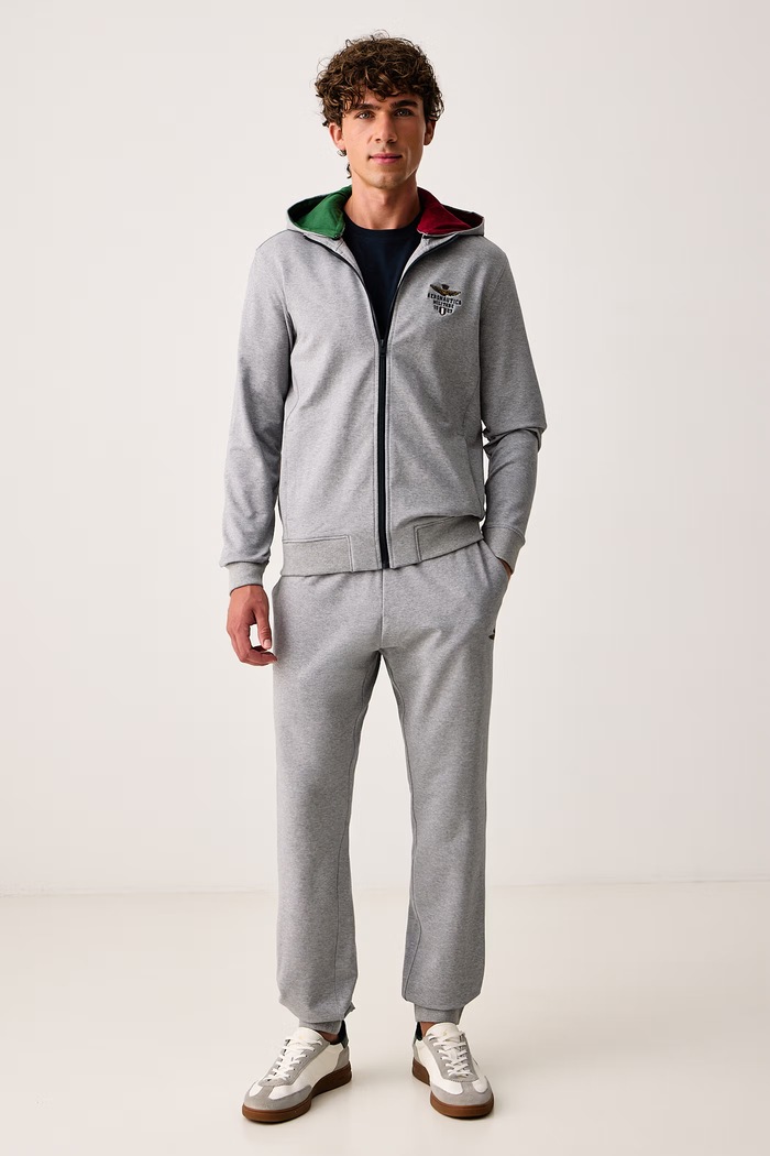 Aeronautica Militare Лонгслив для мужчин из хлопка TS2390UJ00372 тёмно-синий AW26