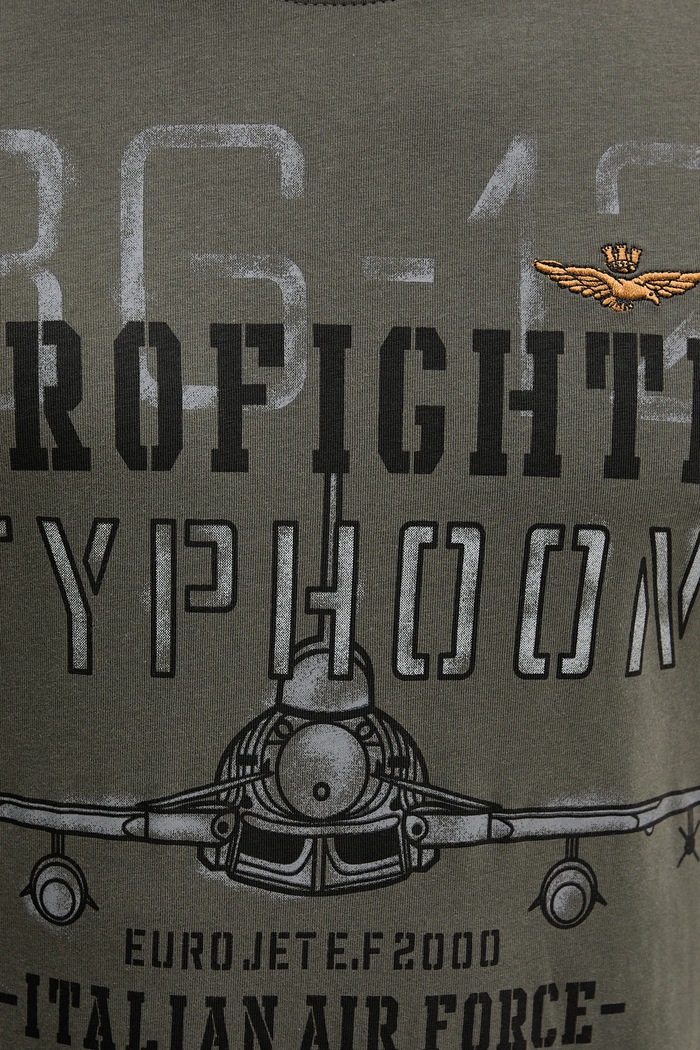 Aeronautica Militare longsleeve din bumbac TS2477UJ00641 gri