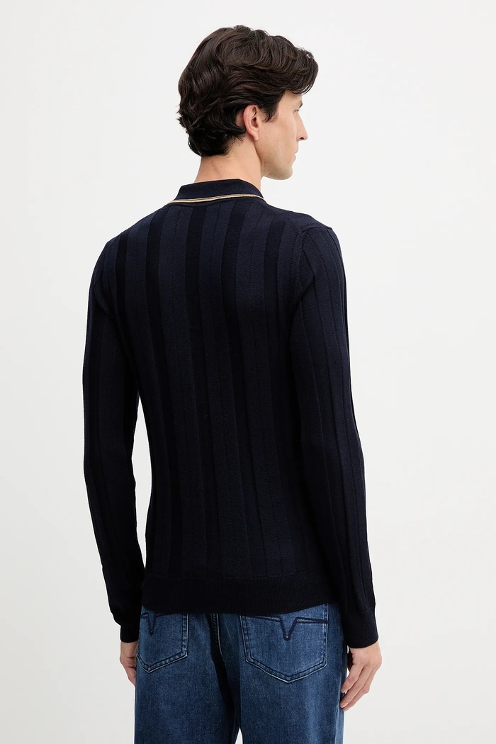 Îmbrăcăminte Trussardi pulover de lână M0048000006N bleumarin