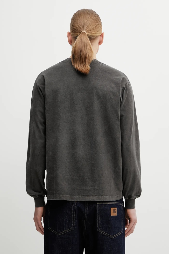 Ρούχα Βαμβακερή μπλούζα με μακριά μανίκια NEIGHBORHOOD NH . TEE LS-16 252PCNH.LT16 γκρί