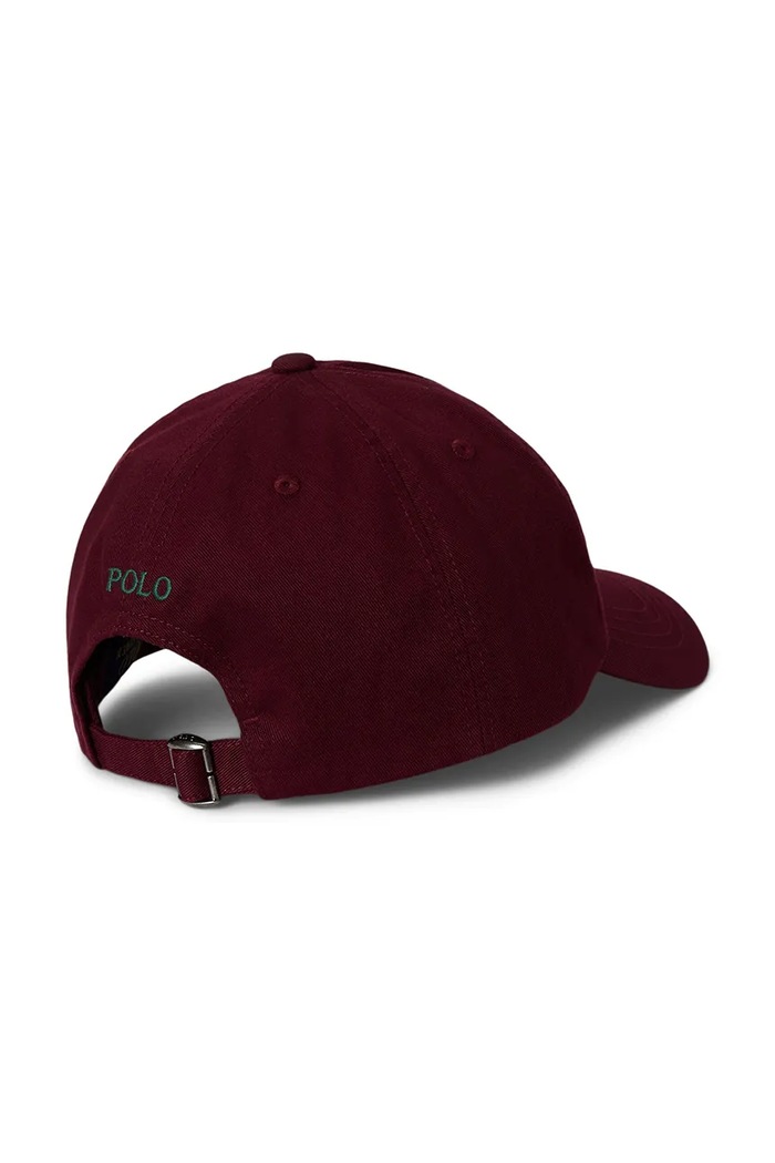 Polo Ralph Lauren șapcă de baseball din bumbac 322785653074 burgundia AW25
