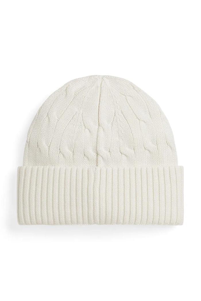 Детска памучна шапка Polo Ralph Lauren 323980663009 бежов AW25