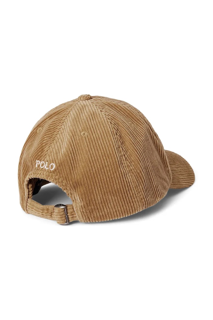 Polo Ralph Lauren czapka z daszkiem bawełniana dziecięca 323980971002 beżowy AW25