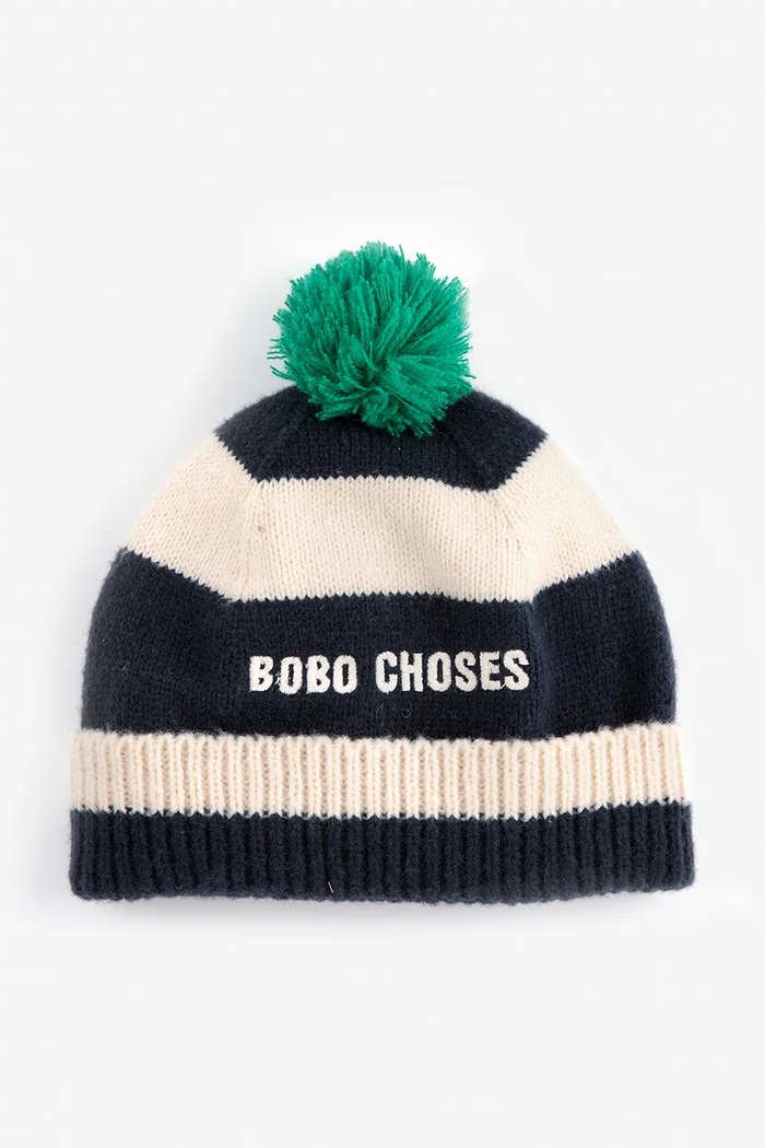 Детска шапка Bobo Choses 225AI041 тъмносин AW25