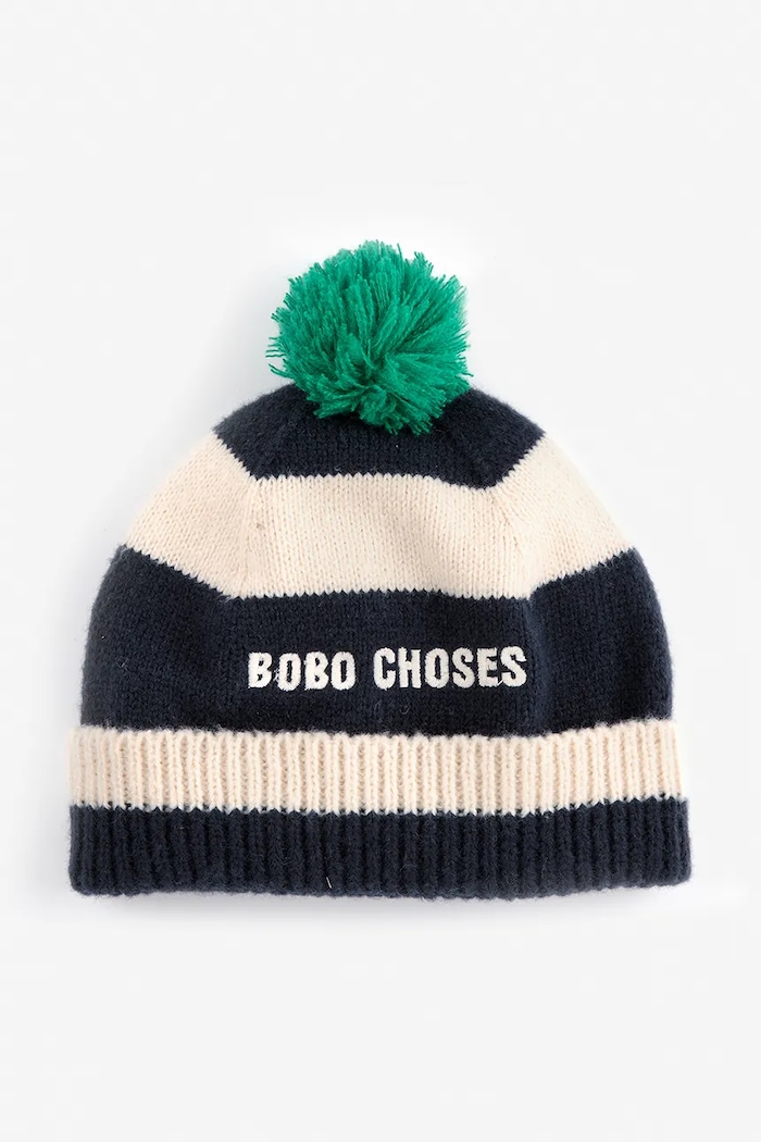 Детска шапка Bobo Choses 225AI041 тъмносин AW25