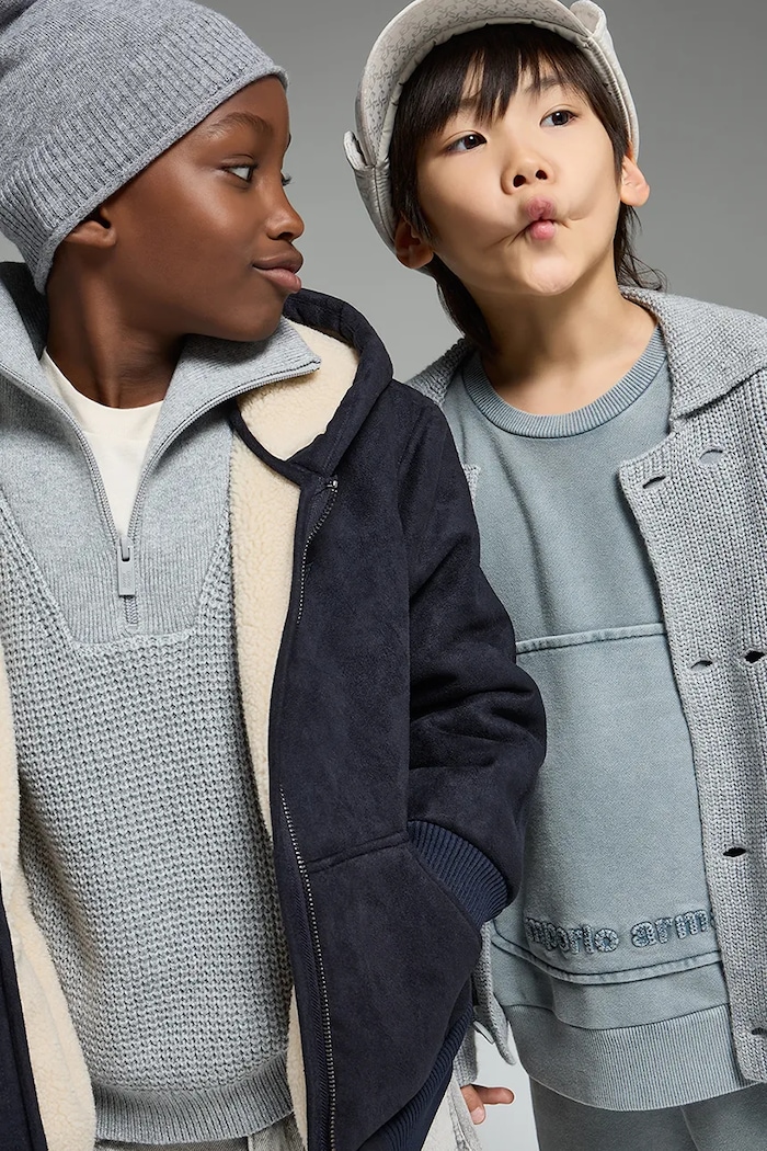 Emporio Armani pălărie și eșarfă din amestec de lână pentru copii EB000811.AF17340