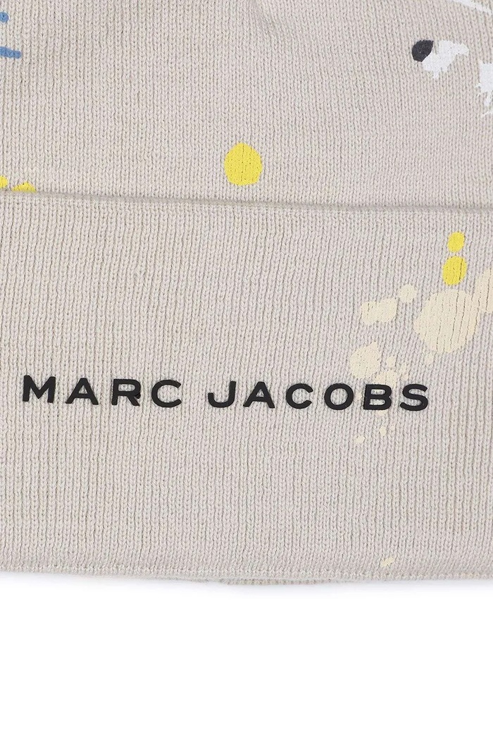 Băieți MARC JACOBS Căciulă de bumbac pentru copii W60685.50.56 bej