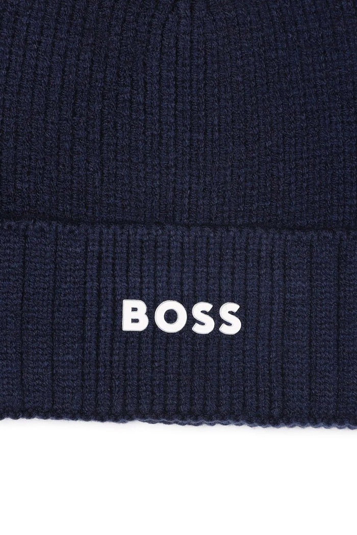 Căciulă copii BOSS J52616.52.54 bleumarin