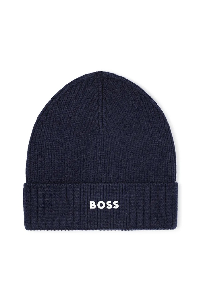 Παιδικός σκούφος BOSS J52616.56.58 σκούρο μπλε AW25