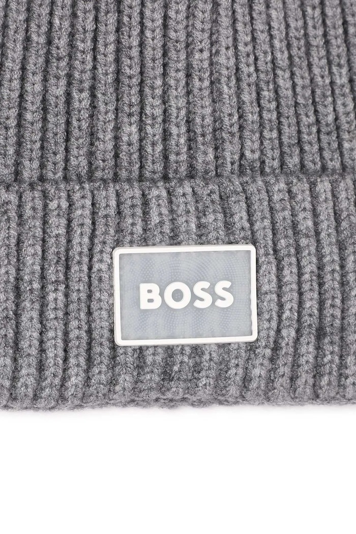 Παιδικός σκούφος BOSS γκρί J52619.56.58