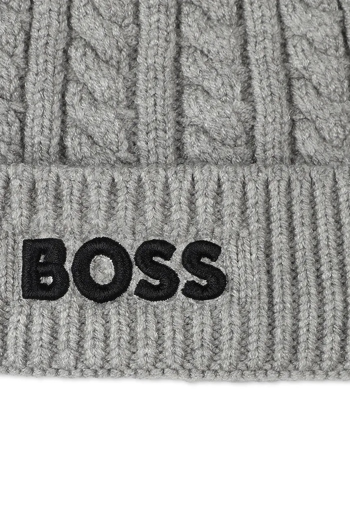 Chłopiec BOSS czapka dziecięca J52697.50.52 szary