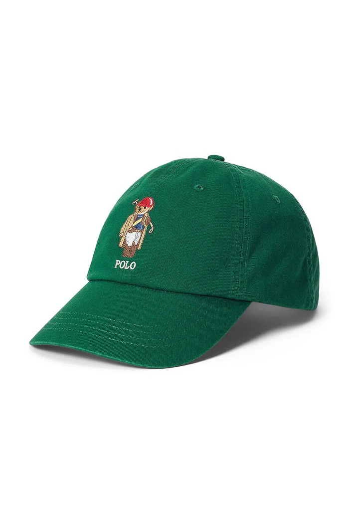 Polo Ralph Lauren czapka z daszkiem bawełniana damska zielony 211A87349