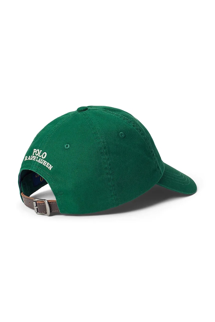 Polo Ralph Lauren czapka z daszkiem bawełniana damska 211A87349 zielony SS26