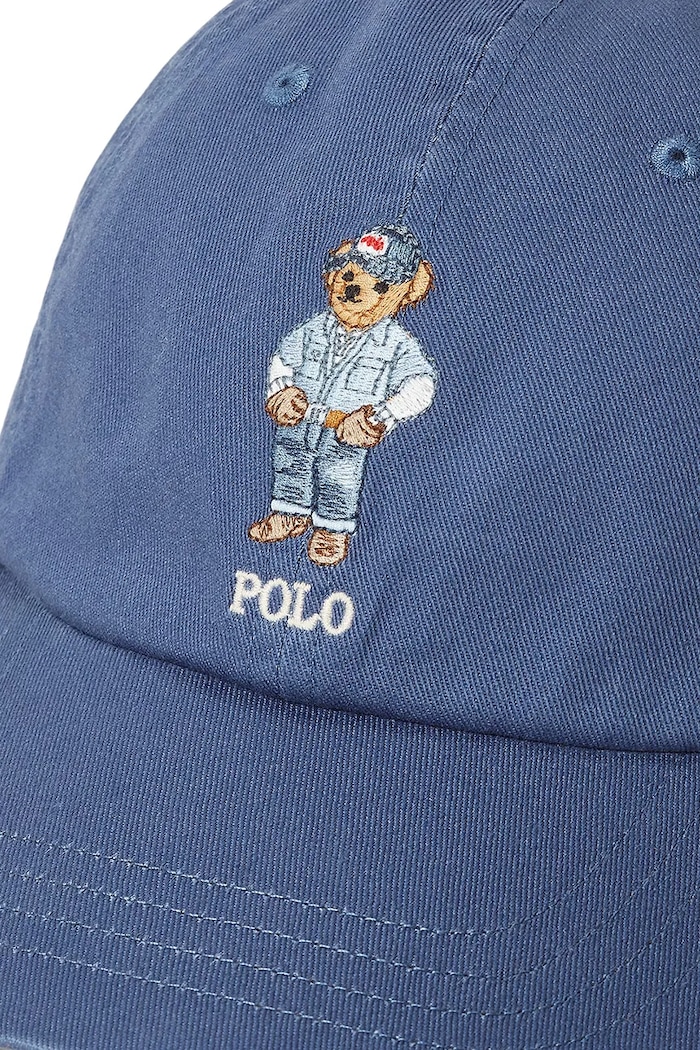 Аксесуари Polo Ralph Lauren кепка бавовняна жіноча 211A87349 блакитний