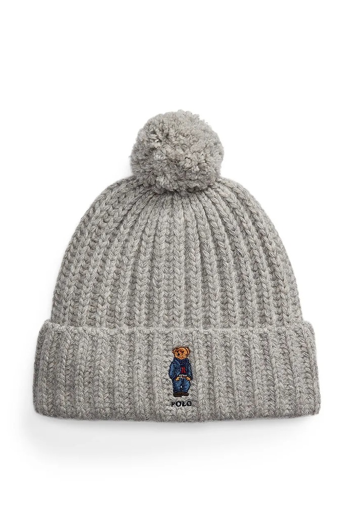 Polo Ralph Lauren căciulă de lână imprimeu gri 455936112