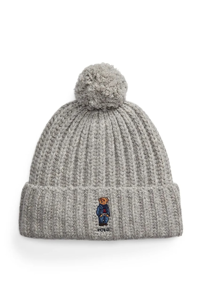 Polo Ralph Lauren căciulă de lână imprimeu gri 455936112