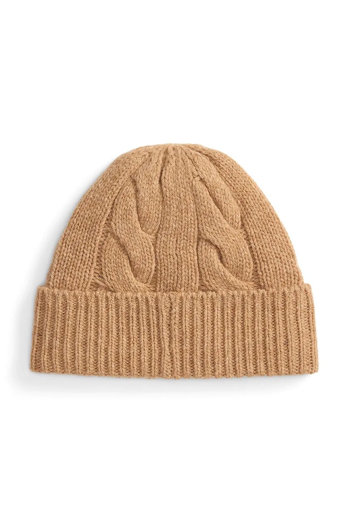 Polo Ralph Lauren wool beanie 455981433 beige AW25
