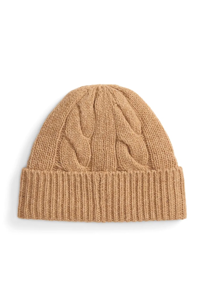 Polo Ralph Lauren wool beanie 455981433 beige AW25