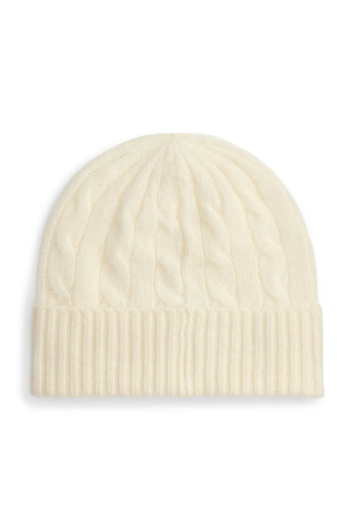 Вълнена шапка Polo Ralph Lauren 455981442 бежов AW25