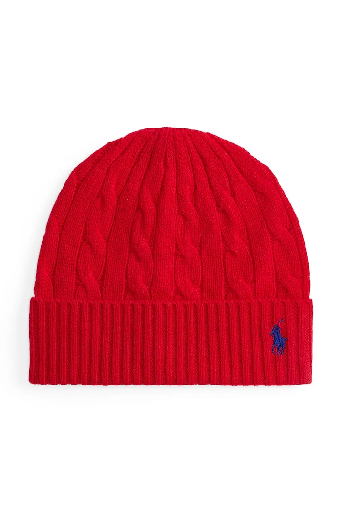 Vunena kapa Polo Ralph Lauren bez uzorka crvena 455981442
