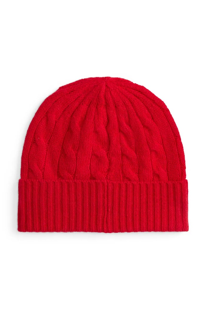 Vunena kapa Polo Ralph Lauren 455981442 crvena AW25