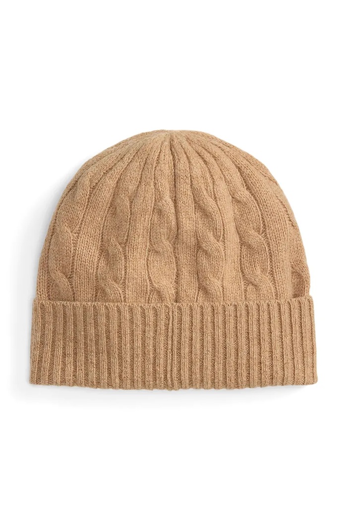 Polo Ralph Lauren czapka wełniana 455981442 beżowy AW25