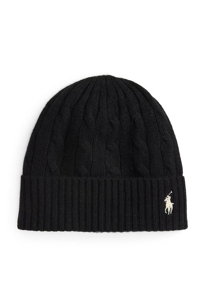 Vlněná čepice Polo Ralph Lauren vlna černá 455981442