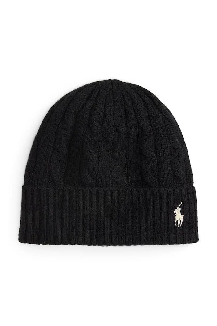 Vlněná čepice Polo Ralph Lauren vlna černá 455981442