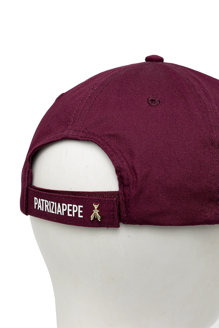 Doplnky Bavlnená šiltovka Patrizia Pepe 8F0079.AB01 burgundské