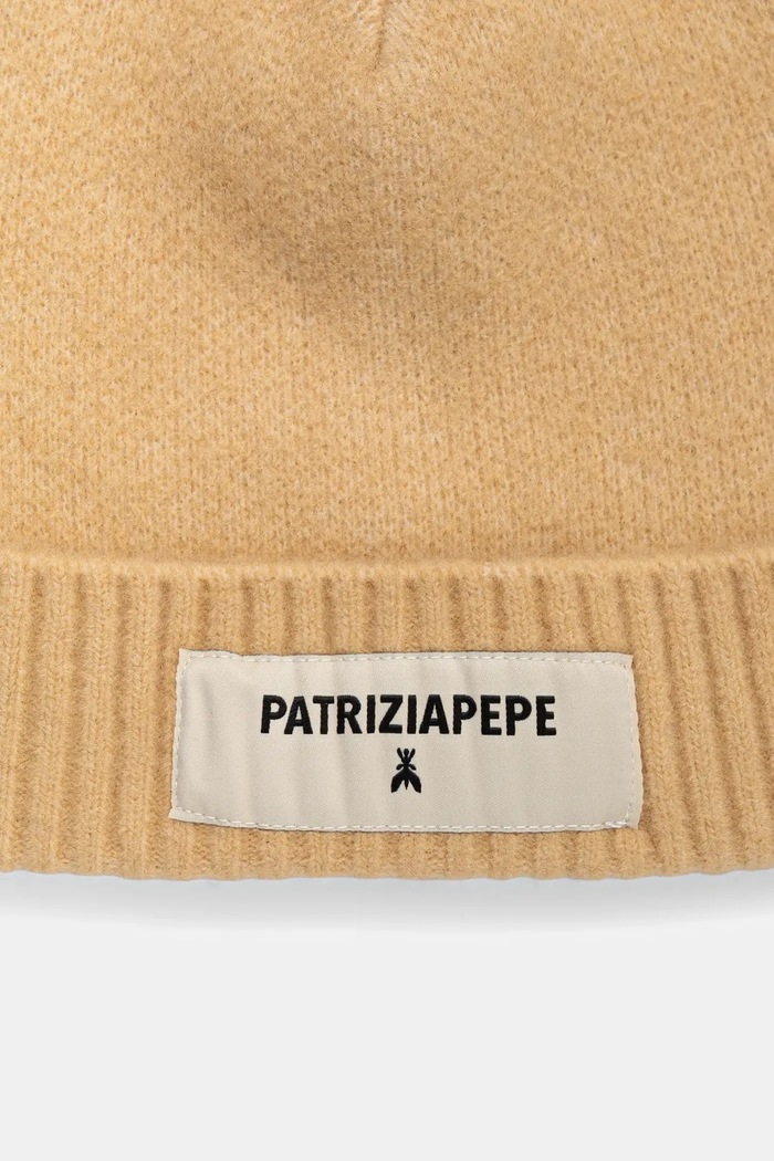 Čepice z vlněné směsi Patrizia Pepe béžová 8F0082.K287