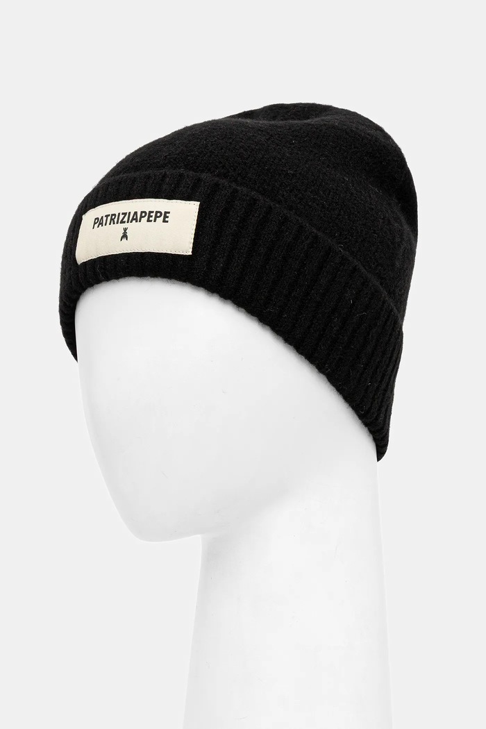 Шапка с вълна Patrizia Pepe 8F0082.K287 черен AW25