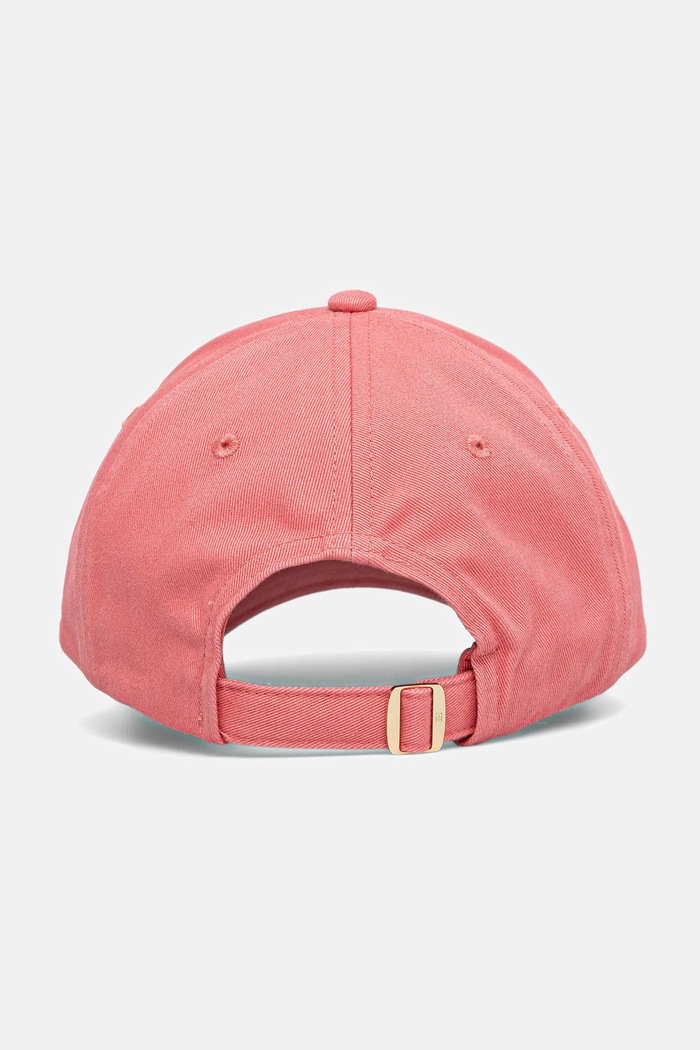 Akcesoria Tommy Hilfiger czapka z daszkiem bawełniana AW0AW17489 różowy