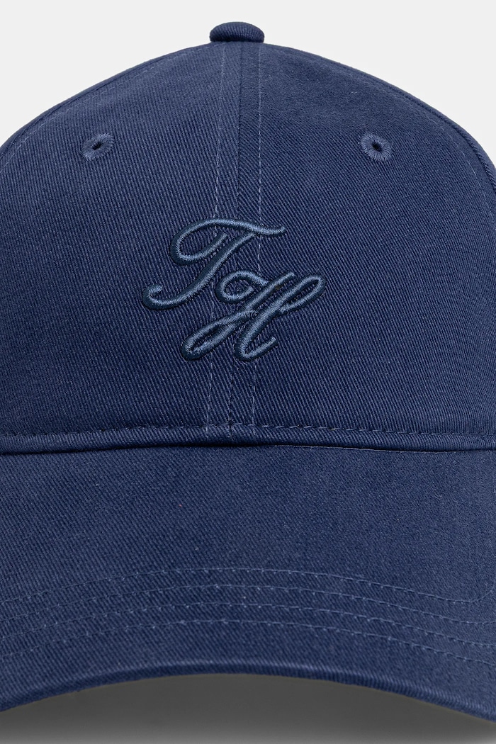 Tommy Hilfiger czapka z daszkiem bawełniana AW0AW17489 granatowy AW25