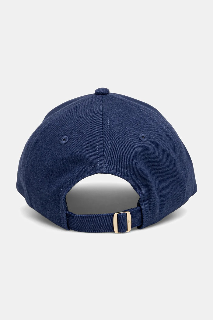 Akcesoria Tommy Hilfiger czapka z daszkiem bawełniana AW0AW17489 granatowy