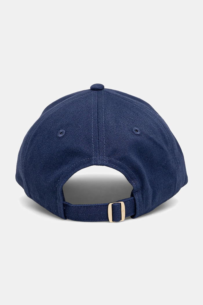 Akcesoria Tommy Hilfiger czapka z daszkiem bawełniana AW0AW17489 granatowy