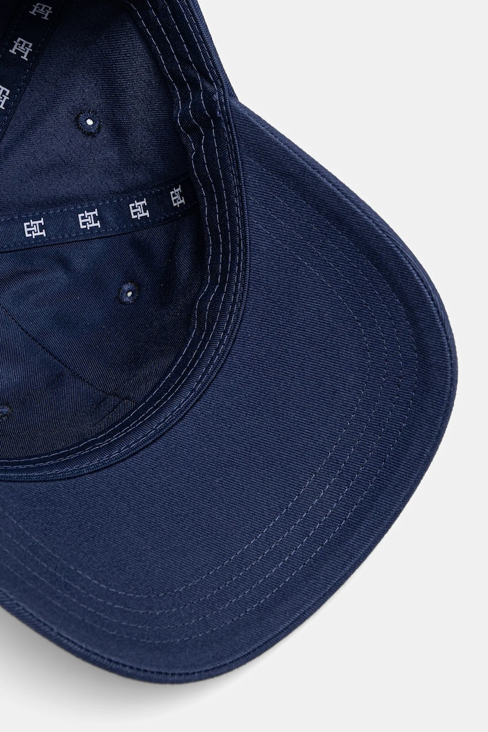 Tommy Hilfiger czapka z daszkiem bawełniana granatowy AW0AW17489