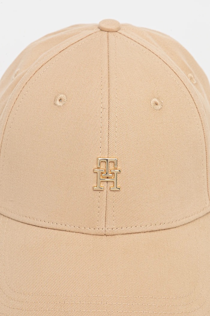 Tommy Hilfiger kapa s šiltom ženska bombažna AW0AW17631 bež SS26
