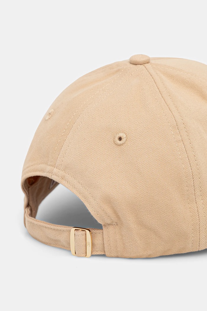 Dodatki Tommy Hilfiger kapa s šiltom ženska bombažna AW0AW17631 bež