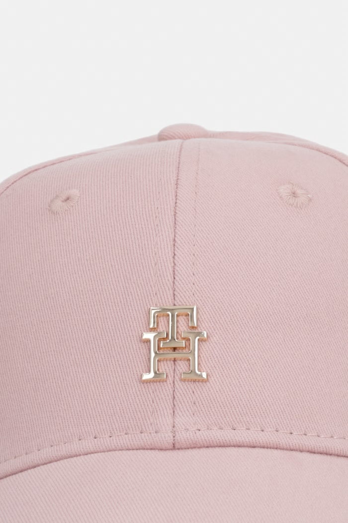 Tommy Hilfiger kapa s šiltom ženska bombažna AW0AW17631 roza SS26