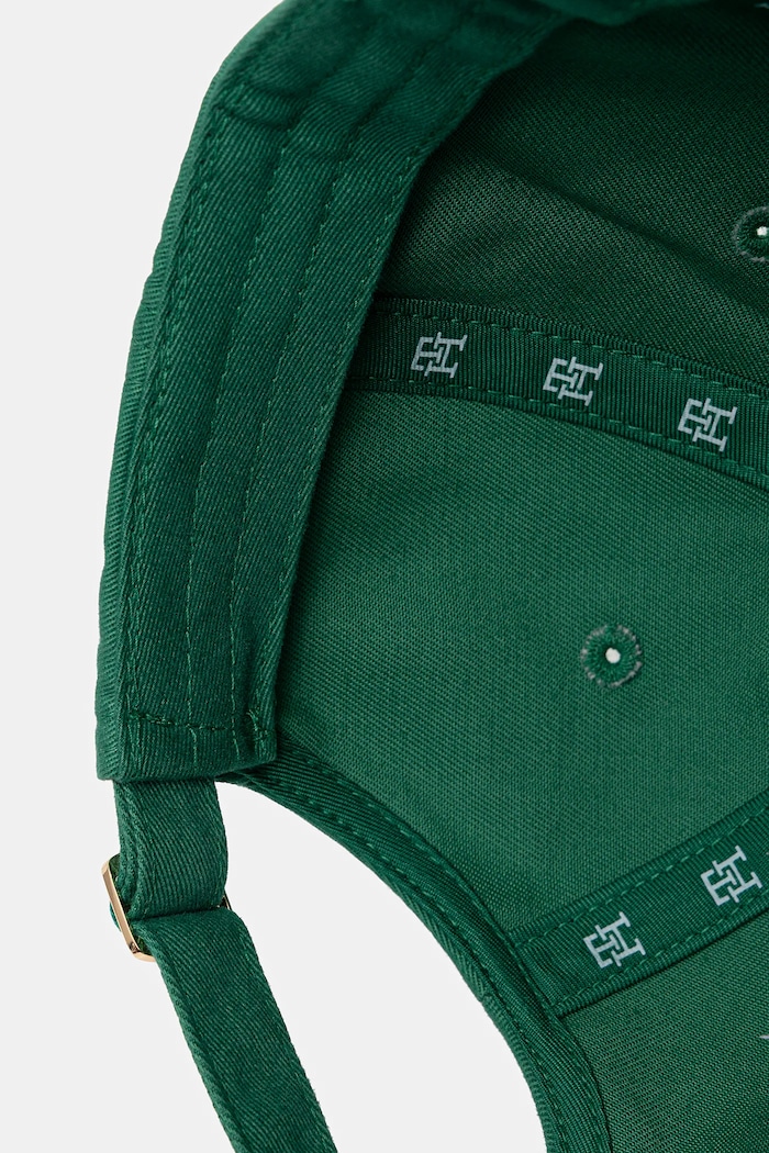 Tommy Hilfiger kapa s šiltom ženska bombažna zelena AW0AW17631