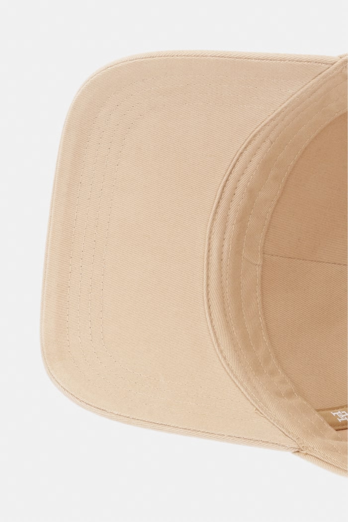 Tommy Hilfiger czapka z daszkiem damska bawełniana beżowy AW0AW17631