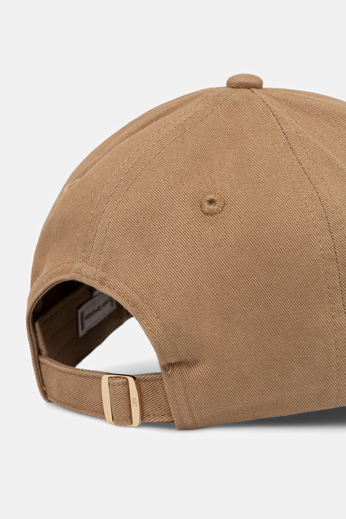 Doplnky Tommy Hilfiger Čiapka so šiltom dámska bavlnená AW0AW17631 béžová