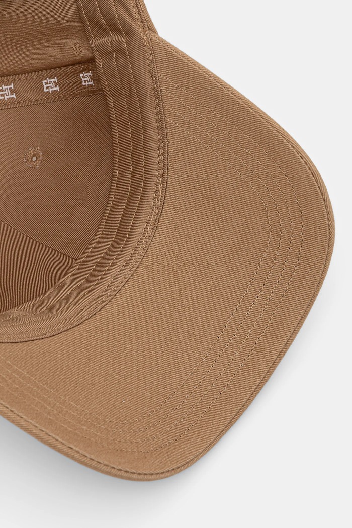 Čiapka so šiltom dámska bavlnená Tommy Hilfiger AW0AW17631 béžová