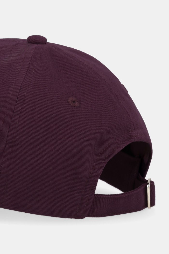 Akcesoria Tommy Hilfiger czapka z daszkiem damska bawełniana AW0AW17631 bordowy