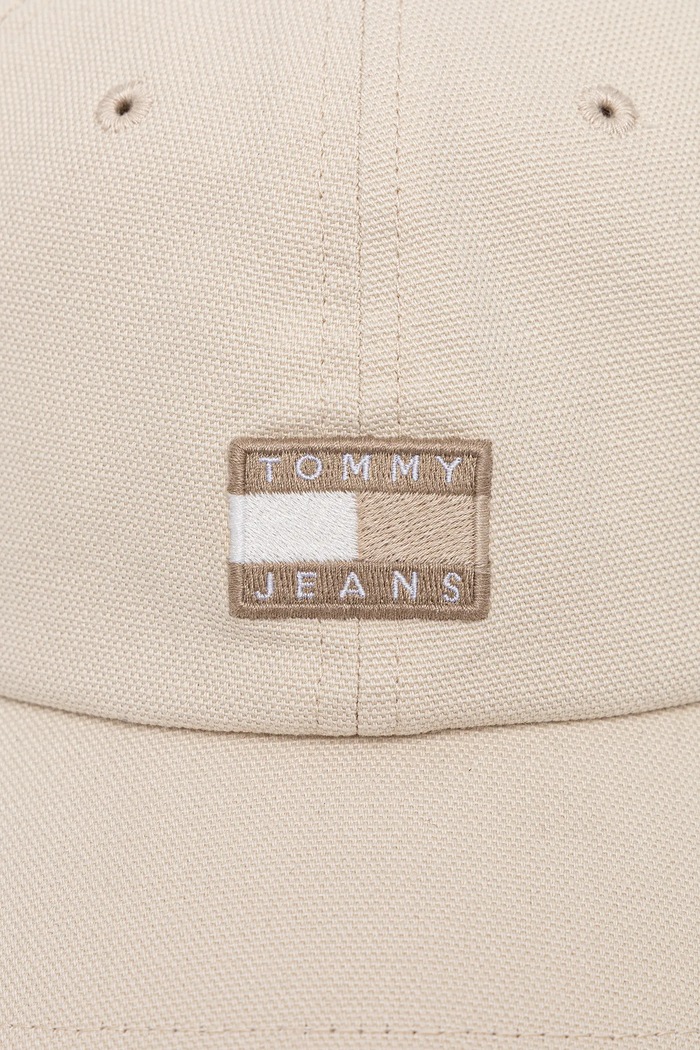 Tommy Jeans pamut baseball sapka AW0AW17580 bézs AW25