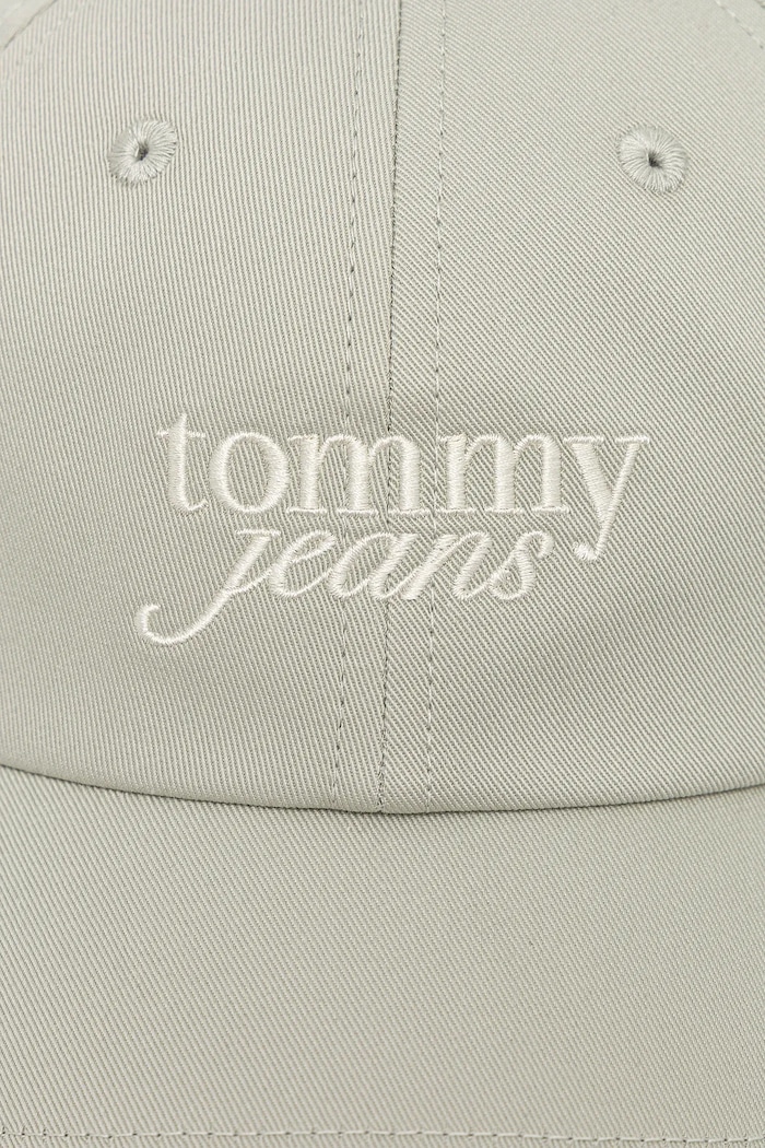 Tommy Jeans czapka z daszkiem bawełniana AW0AW17815 zielony AW25