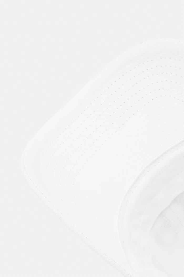 Calvin Klein čiapka so šiltom dámska bavlnená biela LV04K5026G