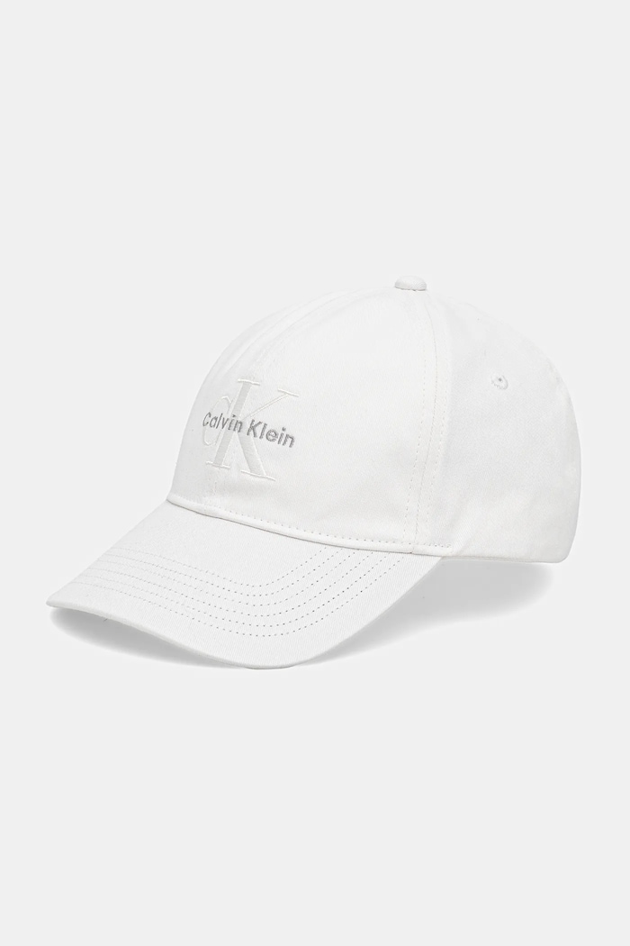Calvin Klein kšiltovka dámská bavlněná bavlna bílá LV04K5026G