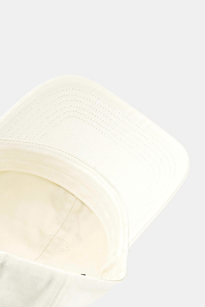Calvin Klein czapka z daszkiem damska bawełniana beżowy LV04K5026G