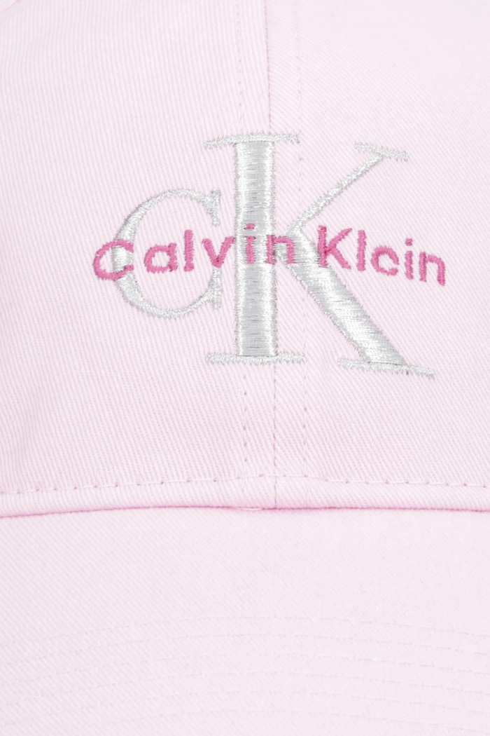 Calvin Klein kapa s šiltom ženska bombažna LV04K5026G roza SS26